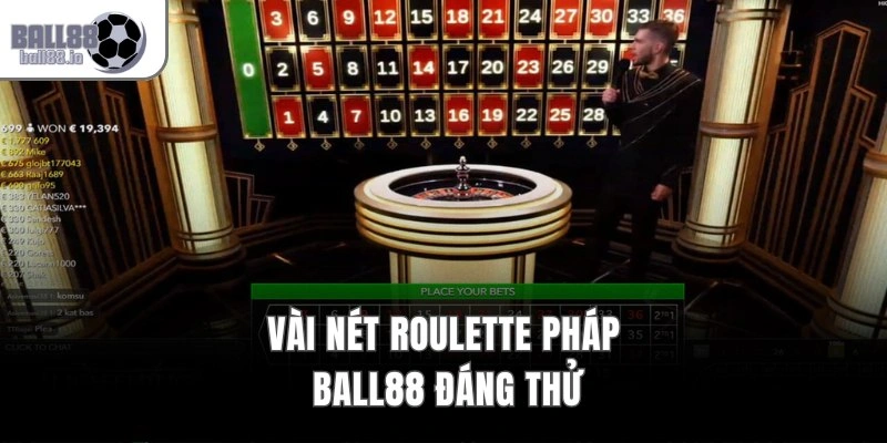 Vài nét Roulette Pháp Ball88 đáng thử